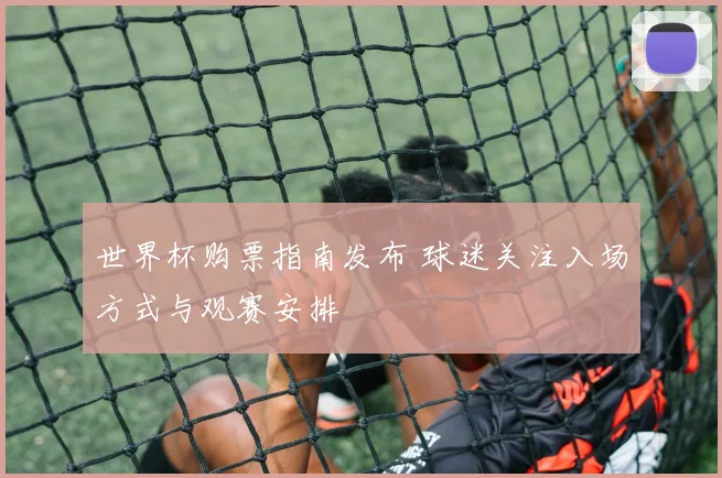 世界杯购票指南发布 球迷关注入场方式与观赛安排