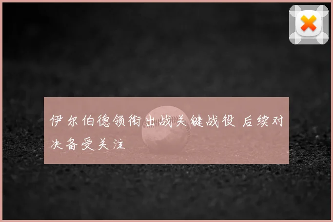 伊尔伯德领衔出战关键战役 后续对决备受关注