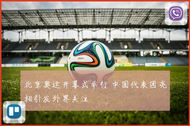 北京奥运开幕式举行 中国代表团亮相引发外界关注